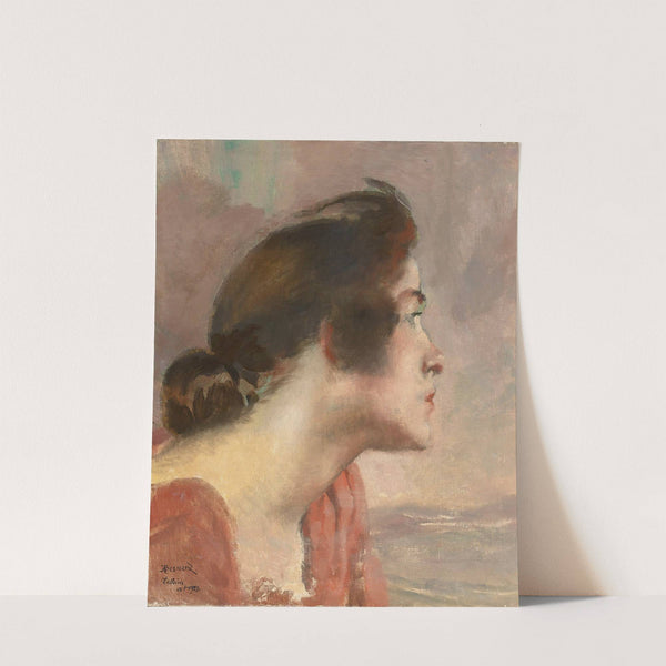 Head Of A Young Girl (1928) by Albert Besnard