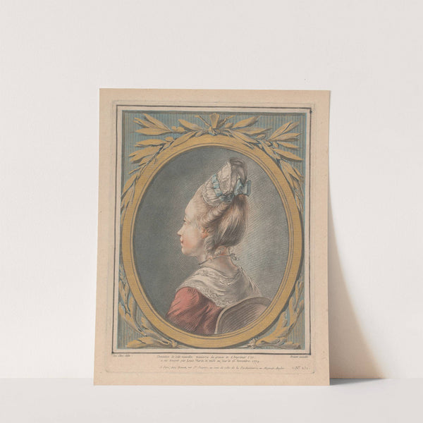 Head of a Young Girl turned toward the Left by Louis-Marin Bonnet