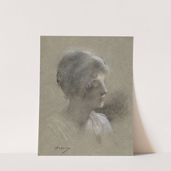 Head of a Young Lady by Antonin Mercié