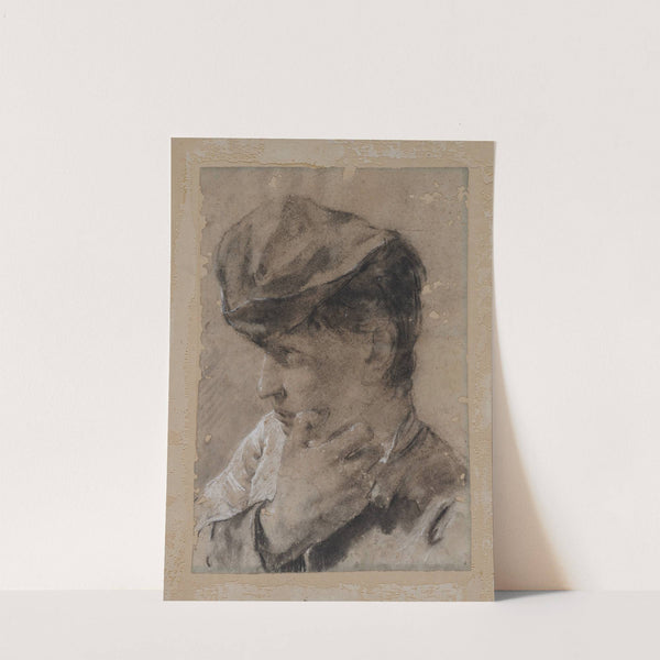 Head of a Young Man in a Cap by Giovanni Battista Piazzetta