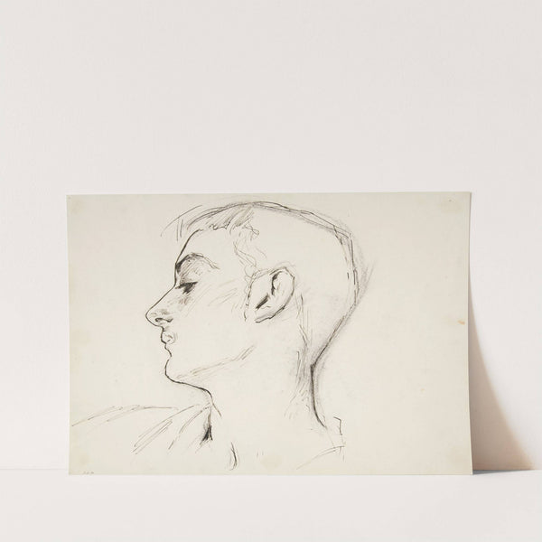 Head of a Young Man in Profile by John Singer Sargent