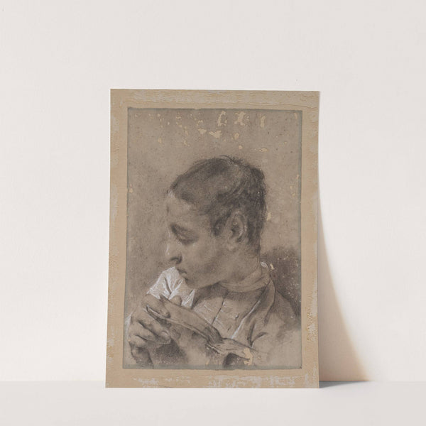 Head of a Young Man in Profile with a Book by Giovanni Battista Piazzetta