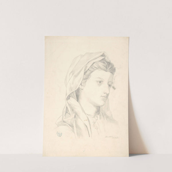 Head of a young woman by Vojtech Klimkovič