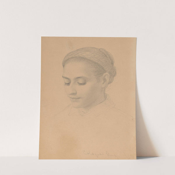 Head of a Young Woman (1850) by Eastman Johnson