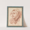 Head of a Young Woman by Jean-Baptiste Greuze