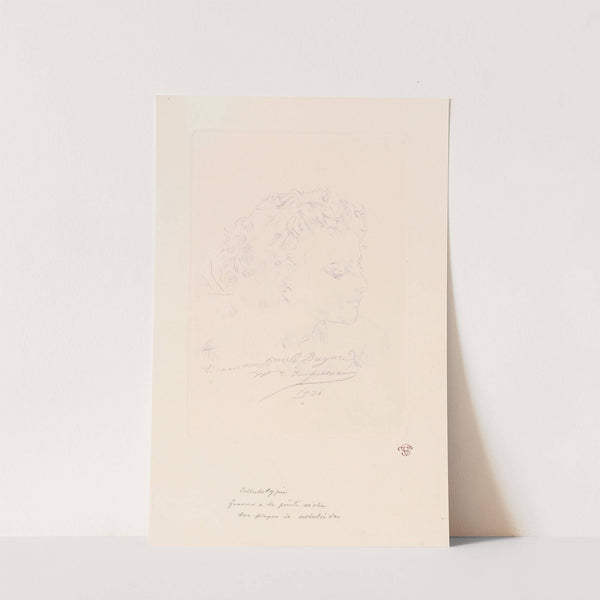 Head Of A Young Woman (1901) by William Bouguereau