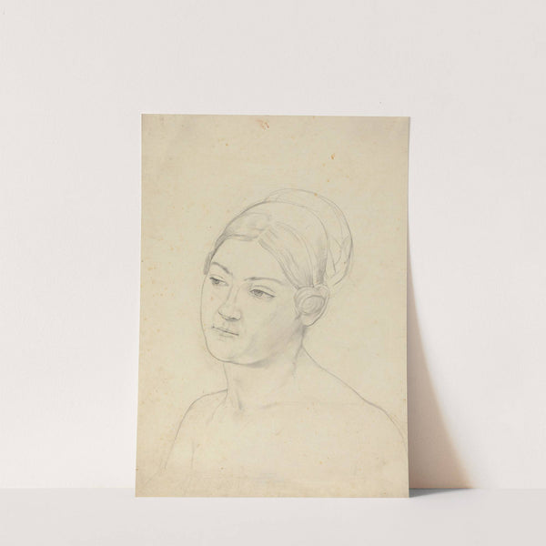 Head of a Young Woman by Moritz Daniel Oppenheim