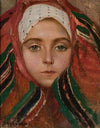 Head of a young woman from Łowicz