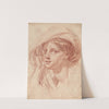 Head of a Young Woman by Jean-Baptiste Greuze