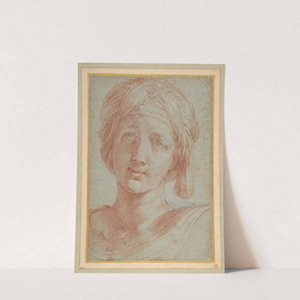 Head of a Young Woman Wearing a Turban by Alessandro Tiarini