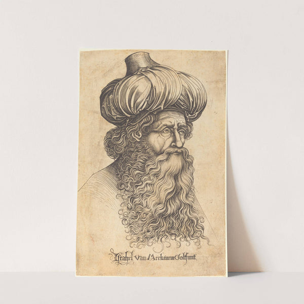 Head of an Aged Man by Israhel Van Meckenem
