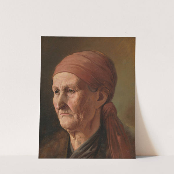 Head of an Elderly Woman by Vojtech Klimkovič