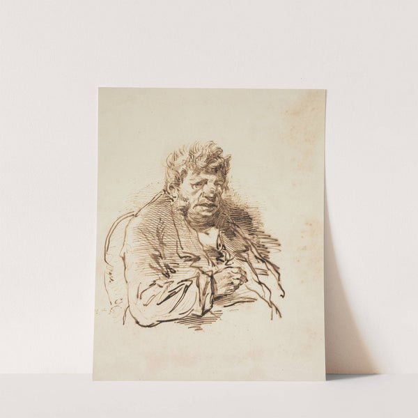 Head of an Old Man by Paul Gavarni