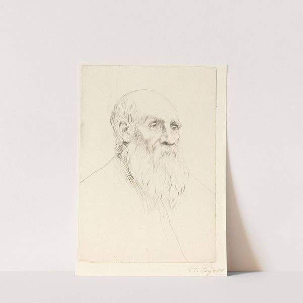Head of an Old Man (Etude de tete) by Alphonse Legros