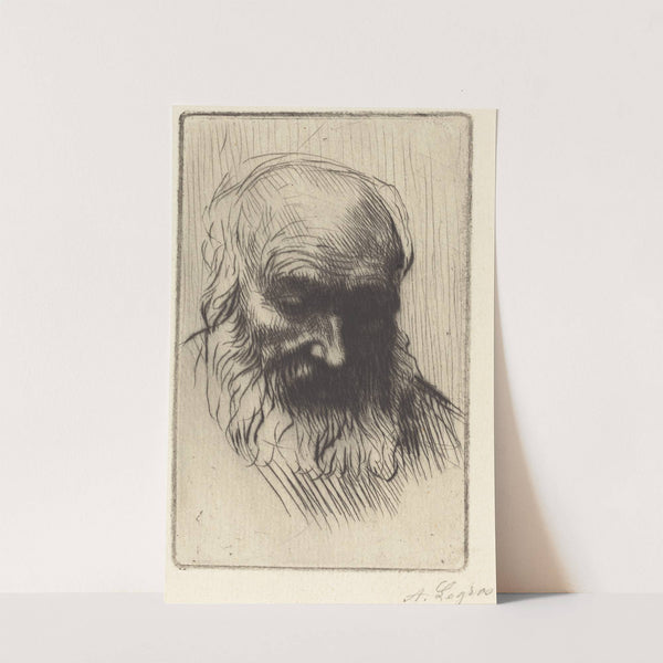 Head of an Old Man (Etude de tete) II by Alphonse Legros