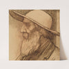 Head of an Old Man with a Wide-Brimmed Hat by Alphonse Legros
