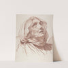 Head of an Old Woman Looking Up (ca. 1763) by Jean-Baptiste Greuze
