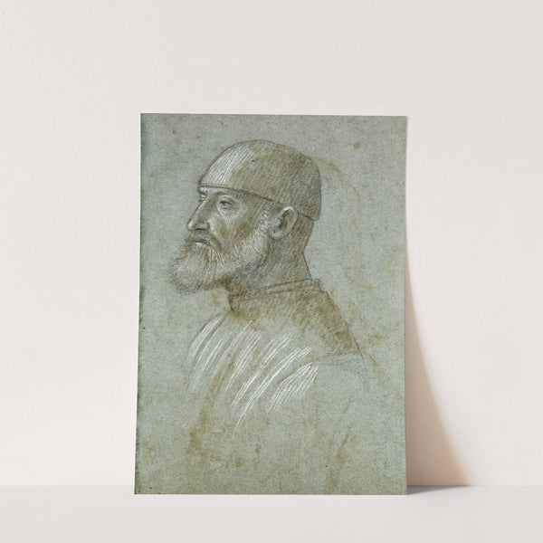 Head of Bearded Man Wearing a Cap, in Profile to the Left by Vittore Carpaccio