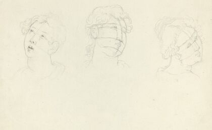 Head of Mary Magdalen and Two Saints