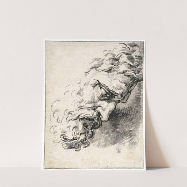 Head of the Hercules Farnese, seen in profile by David Humbert de Superville