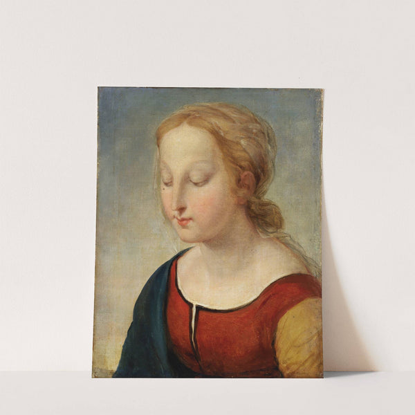 Head of the Madonna (from la Belle Jardiniere) by Anonymous
