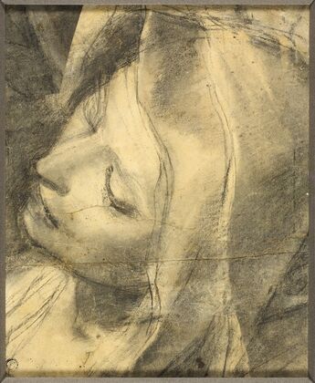 Head of the Swooning Virgin; Study for the Deposition