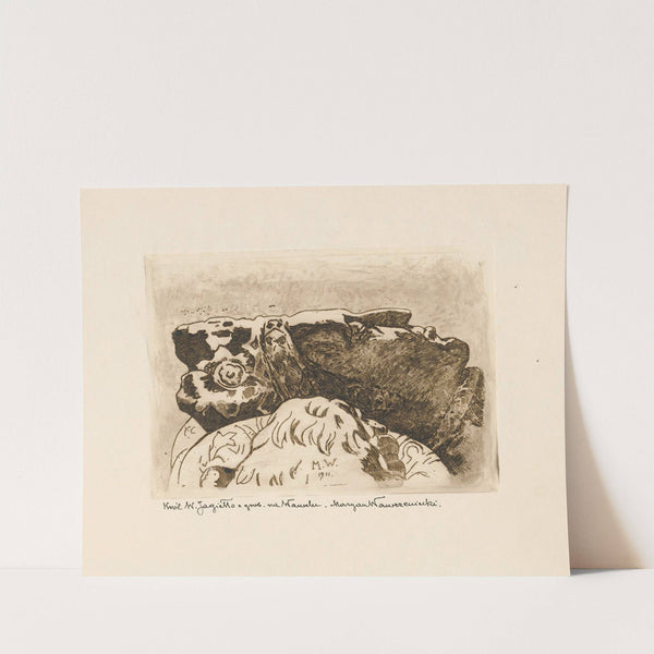 Head of Władysław Jagiełło from the tomb in Wawel Castle (1911) by Marian Wawrzeniecki