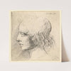 Head of Young Man (1644–52) by Wenceslaus Hollar