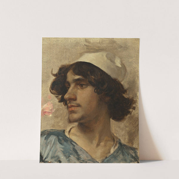 Head of Young man by Charles Bargue