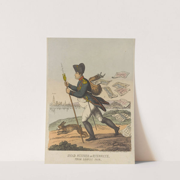 Head runner of runaways, from Leipzig Fair (1814) by Thomas Rowlandson