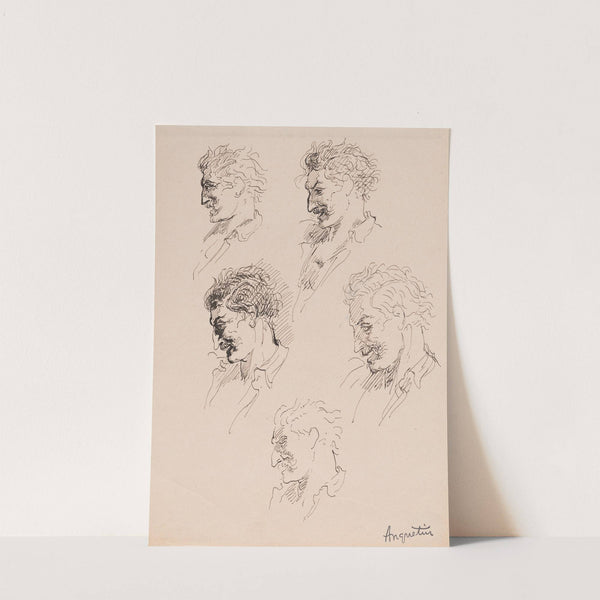 Head Studies by Louis Anquetin