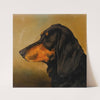 Head Study Of A Dachshund by Alfred Wheeler