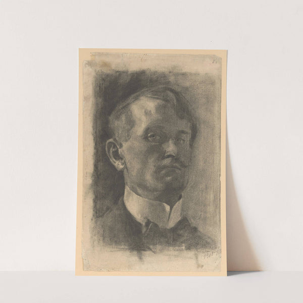 Head Study of a Man with a Stiff Collar by Eduard Putra