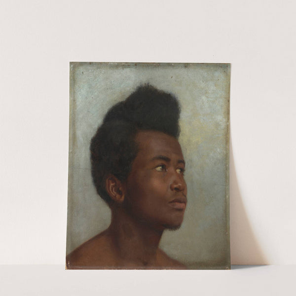 Head study of a young black man (1880) by Hans Thoma