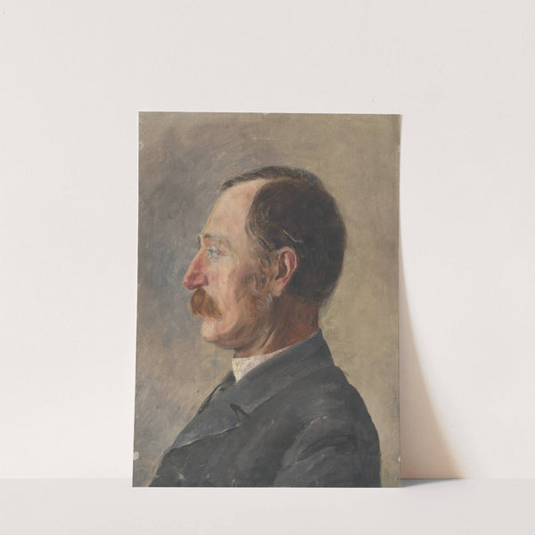 Head Study of Man in Profile by Aurel Ballo