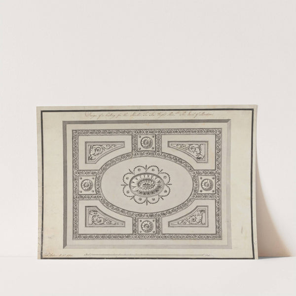 Headfort House, Ireland: Ceiling of the Front Hall by Robert Adam