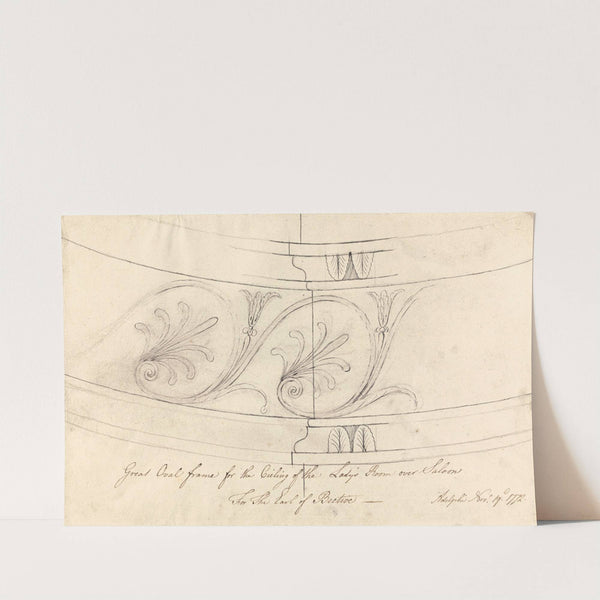 Headfort House, Ireland: Detail of the Lady’s Room Ceiling (1772) by Robert Adam