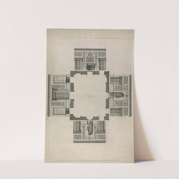 Headfort House, Ireland: Elevations of the Front Hall by Robert Adam