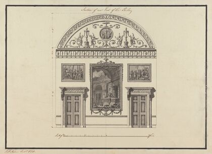 Headfort House, Ireland: Section of One End of the Parlor