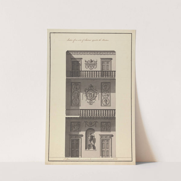 Headfort House, Ireland: Section of the Staircase by Robert Adam