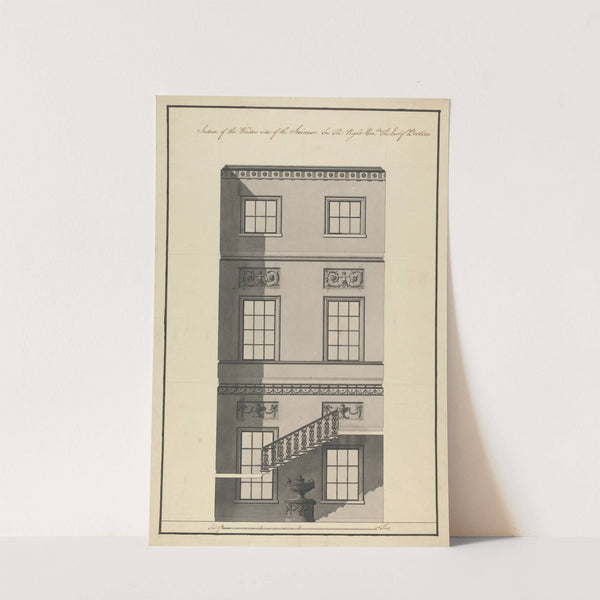 Headfort House, Ireland: Section of the Staircase by Robert Adam