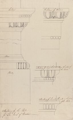 Headfort House: Moldings in the Hall