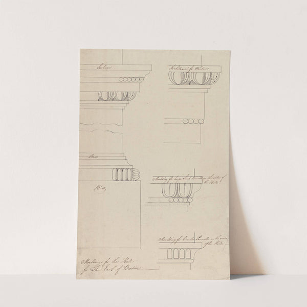 Headfort House: Moldings in the Hall by Robert Adam