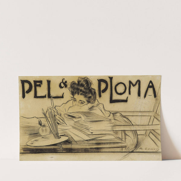 Headpiece for the magazine ‘Pèl i Ploma’ (1899) by Ramón Casas