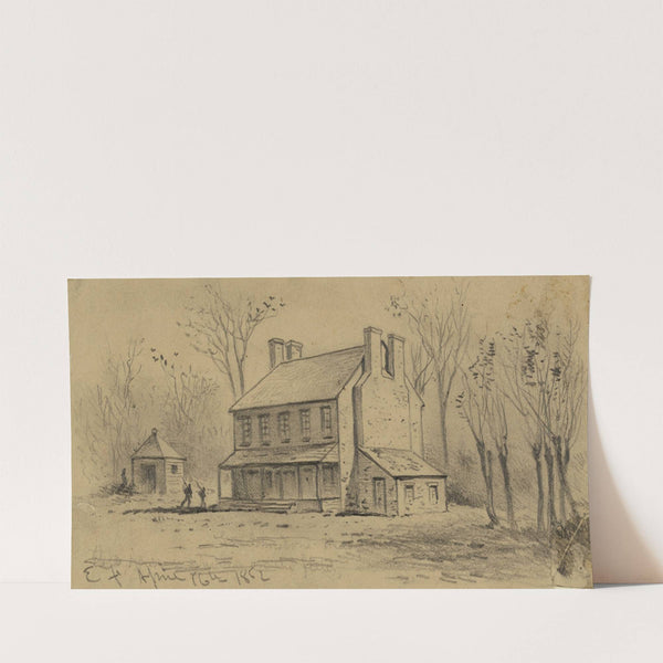 Headquarters of Gen. Jos. E. Johnston, during the battle of the 1st Bull Run (1862) by Edwin Forbes