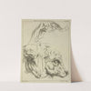 Heads and necks of two bovines; portion of neck of a third by Peter Paul Rubens