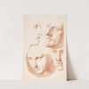 Heads of man and woman (1749-1849) by Louis-François Roubiliac