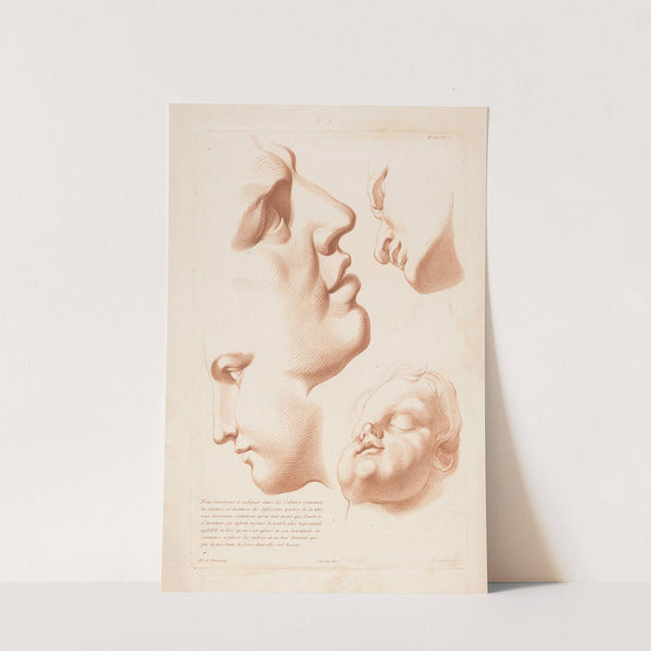 Heads of man, woman and child (1749-1849) by Louis-François Roubiliac