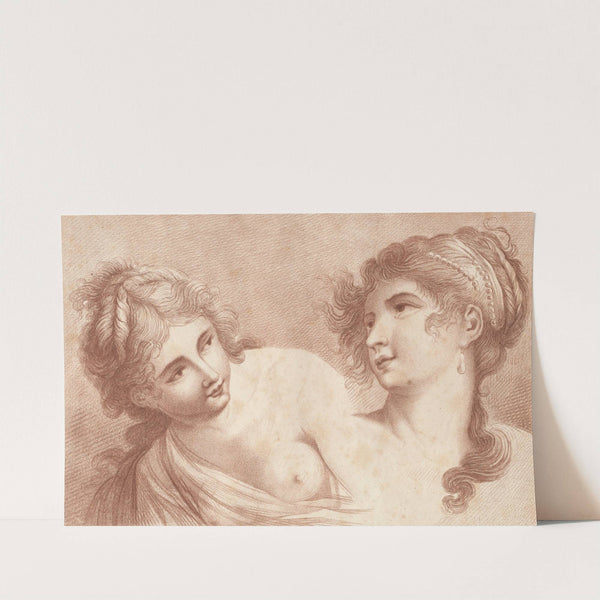 Heads of Two Women (1792) by Francesco Bartolozzi