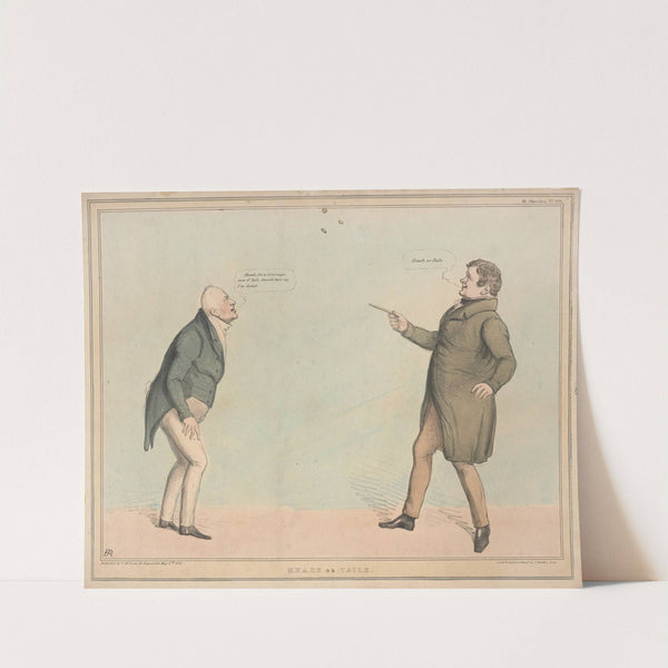Heads or tails (1835) by John Doyle